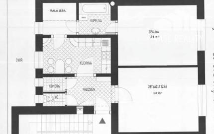 Na prenájom 2,5 izbový byt, 76 m², Dostojevského rad, BA – Staré Mesto