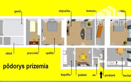 *REZERVOVANÉ*  4-izb rodinný dom s pozemkom 900 m²  - Moravany n/V
