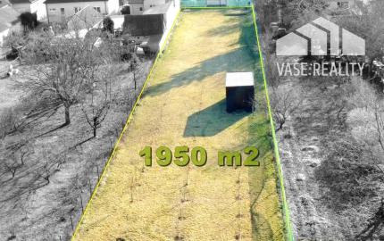 Na predaj: Stavebný pozemok 1950 m2 v obci Ostrov, časť Malé Orvište