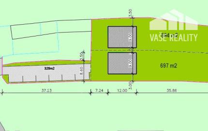NA PREDAJ DVA STAVEBNÉ POZEMKY V CENTRE OBCE OSTROV PRI PIEŠŤANOCH