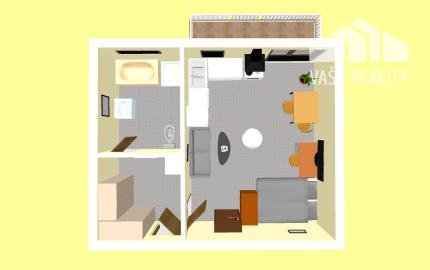 PREDAJ 1 IZB BYT 32 m² s balkónom 4,9 m², novostavba *holobyt* BANKA