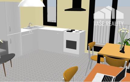 PREDAJ 1 IZB BYT 32 m² s balkónom 4,9 m², novostavba *holobyt* BANKA