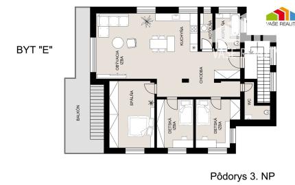 4-IZB BYT "E" 106,45 m2 + TERASA 23 m2, *SPA RESORT*  BANKA