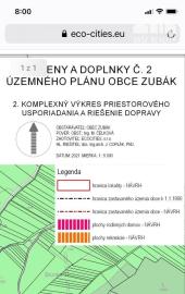 Veľký rekreačný pozemok v obci Zubák,  3611 m2