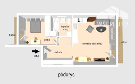 NA PREDAJ – 2-izbový byt 60 m2 v novostavbe RiverResort, Banka 
