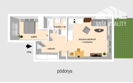 NA PREDAJ – 2-izbový byt 49 m2 v novostavbe RiverResort, Banka 