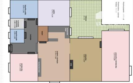 5 izbový rodinný dom, s krásnou záhradou, 9árový pozemok pri Nitre