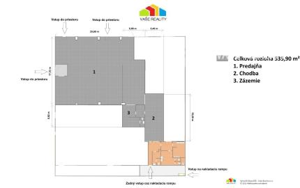 Na prenájom obchodný priestor, 535 m², Tupolevova ulica