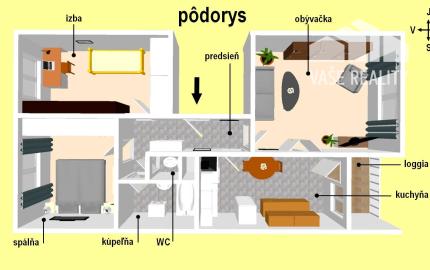 *PREDAJ* Zariadený 3-izbový byt s loggiou v srdci Piešťan !!