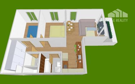 Krásny 3-izb. s balkónom, 71m².na Bajkalskej v Novom Ružinov