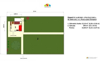 Záhradná chatka s pivnicou, Bratislava, Ulica Svornosti