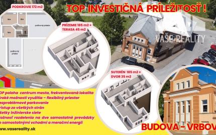 REZERVOVANÉ !  - Podnikateľský objekt VRBOVÉ 