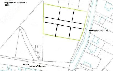 Pozemok 3376m2, na výstavbu rodinných domov - Ratnovce