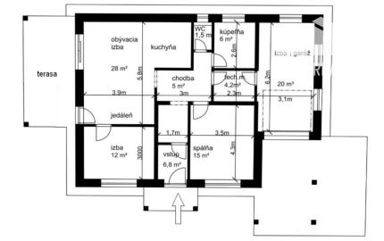 NOVOSTAVBA 4-IZBOVÉHO BUNGALOVU LEN 7 KM OD PIEŠŤAN – SOKOLOVCE