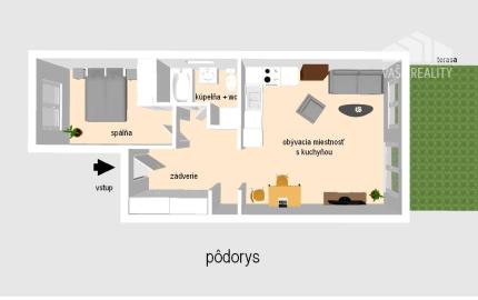 NA PREDAJ – 2-izbový byt 49 m2 v novostavbe RiverResort, Banka 