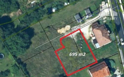Stavebný pozemok o výmere 695 m2 v súkromnej štvrti - Stará Turá
