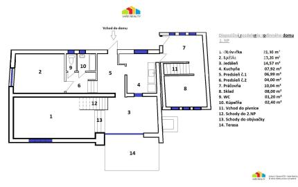 Na predaj pozemok, 1053 m2, so starším RD, BA - Horský park