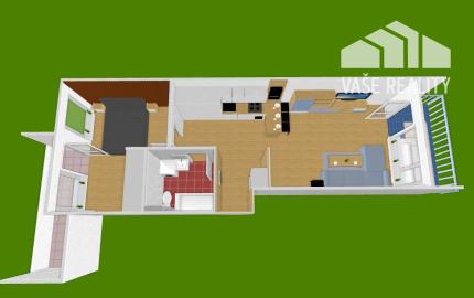 NA PREDAJ  Luxusný 2-izbový byt s dvoma balkónmi, garážou, Hrachová