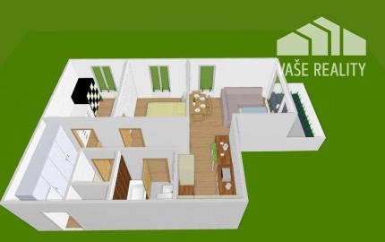 Výnimočný 3-izbový apartmán s balkónom, 71 m², Nový Ružinov