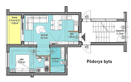 Zadar: 2i byt s terasou, záhradou a 2 parkovacími miestami!
