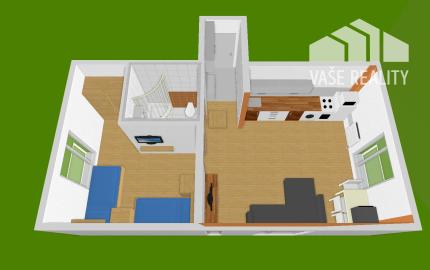 Na prenájom 2-izbový byt, 47 m², Odborárska ul., ihneď voľný