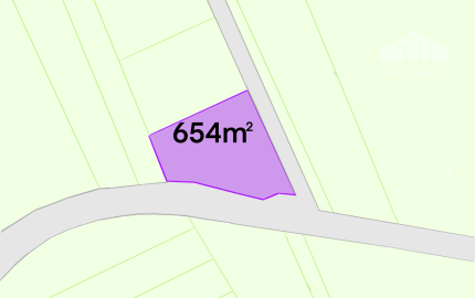 Stavebný pozemok Nitrianske Pravno, 654 m2, všetky IS