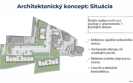 Stavebný pozemok 8900 m2 pre Developera - Myjava Jablonská