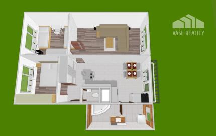 Na predaj 3-izbový byt s balkónom, 75 m², Cintorínska ulica, Šaľa - Veča