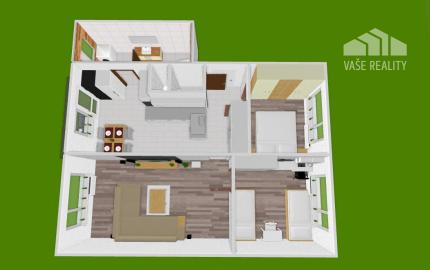 Na predaj 3-izbový byt s balkónom, 75 m², Cintorínska ulica, Šaľa - Veča