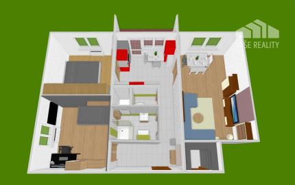 Na predaj 3-izbový byt po čiastočnej rekonštrukcii, s balkónom, komorou a pivnicou, Šaľa - Veča