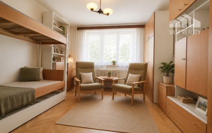 3 izbový byt Trenčianske Teplice, 69m2, balkón, lodžia