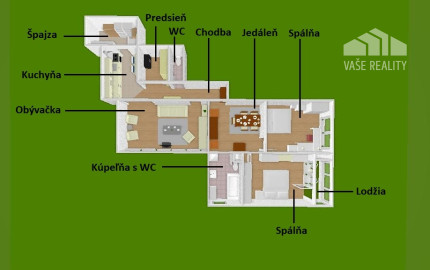 Na prenájom priestranný 3-izbový byt s lodžiou, 101 m², nádherný výhľad na Bratislavu,Zadunajská cesta, Petržalka, od 10/2026