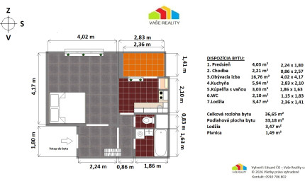 Na predaj 1-izbový byt s lodžiou, 38  m², Hraničná ul. Ružinov – Prievoz