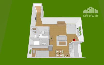 Na prenájom krásny a veľký 1-izbový byt s balkónom, 48 m², Agátová ul. Dúbravka, voľný od 15.8.2026