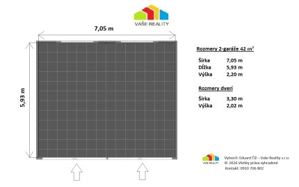 Na prenájom 2-garáž, 42 m², v garážovom dome, Cintorínska ul., voľný od 1.9.