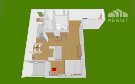 Na prenájom krásny a veľký 1-izbový byt s balkónom, 48 m², Agátová ul. Dúbravka, voľný ihneď