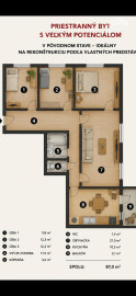 4-IZBOVÝ BYT 87 m² | TRENČIANSKE TEPLICE | VÝBORNÁ LOKALITA | PONÚKNITE CENU
