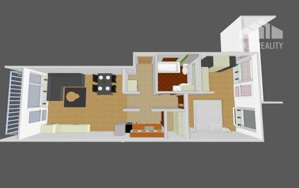 Na prenájom luxusný 2-izbový byt, 73 m², garážové státie, Bratislava – Ružinov (Hrachová), ihneď voľný