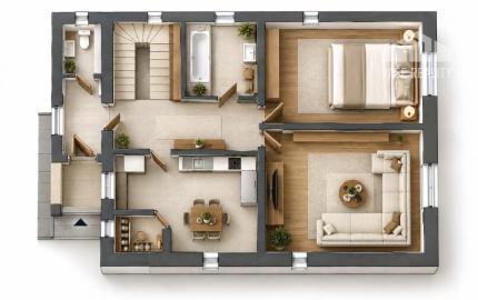 DOM S POTENCIÁLOM A VEĽKOU ZÁHRADOU – PREJTA, POZEMOK 1 050 m²