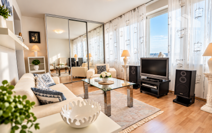 Na prenájom priestranný 3-izbový byt s lodžiou, 101 m², nádherný výhľad na Bratislavu,Zadunajská cesta, Petržalka, od 10/2026