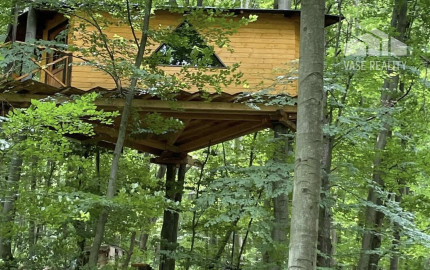 PREDAJ: Unikátny domček v korunách stromov (Treehouse) 35m2 s veľkým pozemkom – Trenčianske Teplice