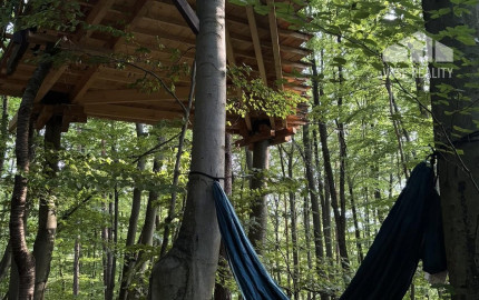 PREDAJ: Unikátny domček v korunách stromov (Treehouse) 35m2 s veľkým pozemkom – Trenčianske Teplice
