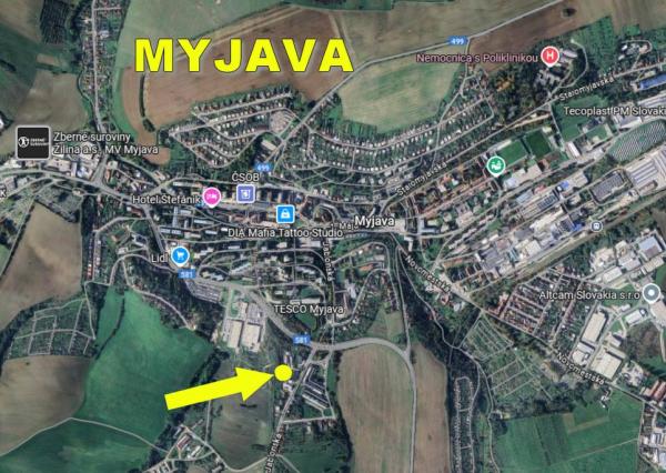 Stavebný pozemok 8900 m2 pre Developerský projekt Myjava Jablonská