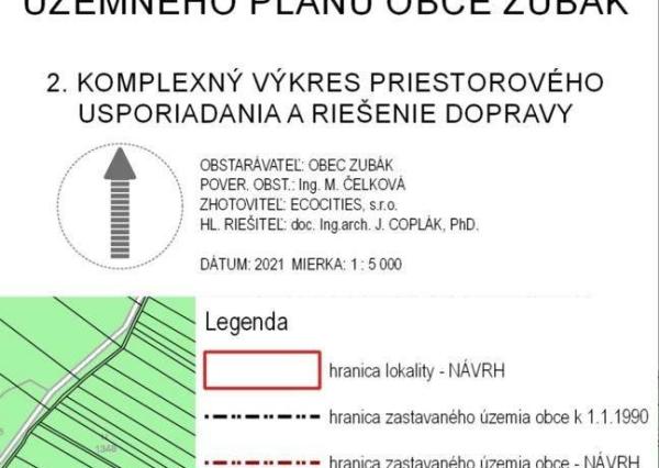 Veľký rekreačný pozemok v obci Zubák,  3611 m2