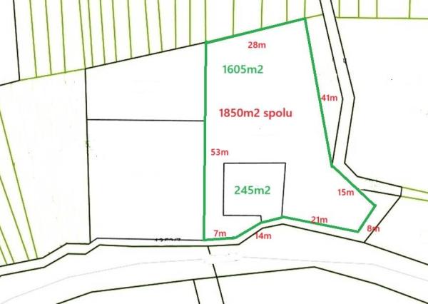Pozemok 1850m2 v tichej lokalite, Moravany nad Váhom