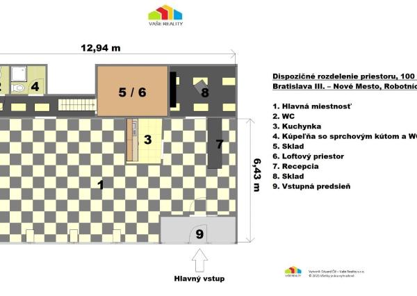 Na prenájom priestor, 100 m², Robotnícka ulica, ihneď voľný