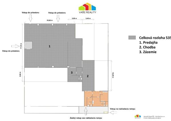 Na prenájom obchodný priestor, 535 m², Tupolevova ulica
