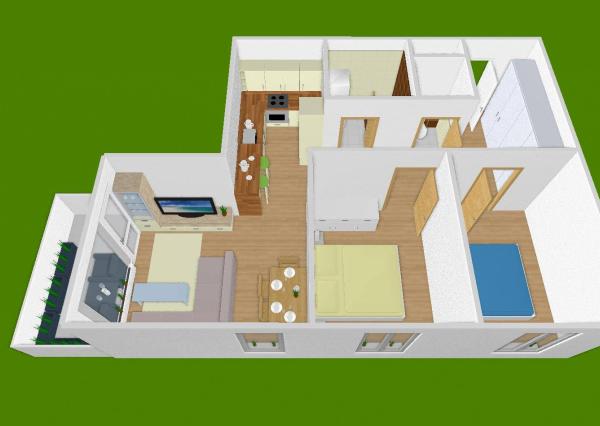 Krásny 3-izb. s balkónom, 71m².na Bajkalskej v Novom Ružinov