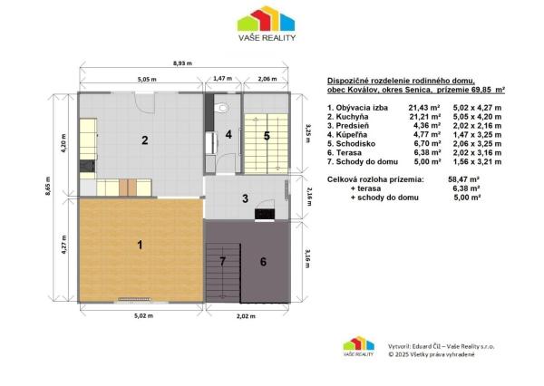 Na predaj 4-izbový rodinný dom 207 m², pozemok 331 m², Koválov, Senica