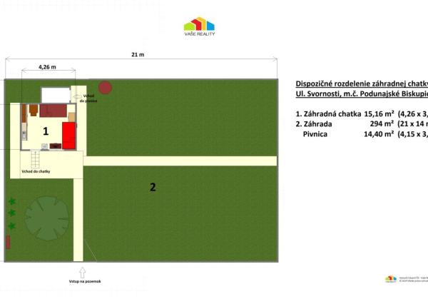 Záhradná chatka s pivnicou, Bratislava, Ulica Svornosti